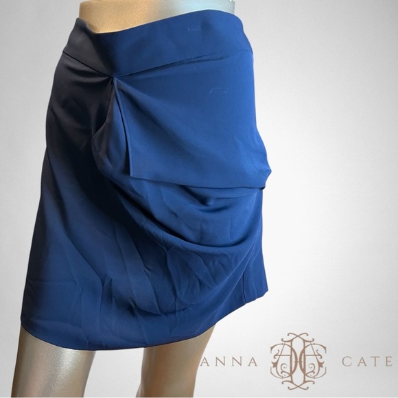 ANNA CATE COLLECTION Skylark Navy Large Skirt - Picture 1 of 8